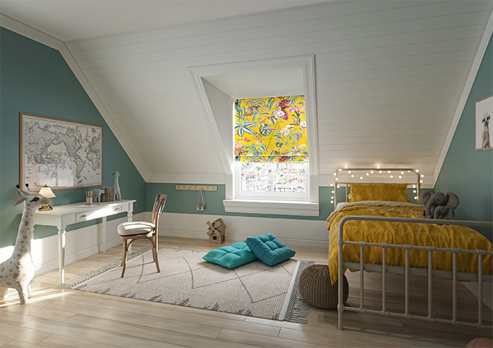 Barbados, Sunburst - Motorised Roman Blind - Image 6
